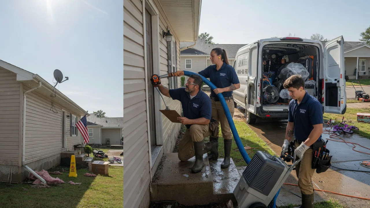 Ceiling Water Damage Restoration in Bennington, KS near me